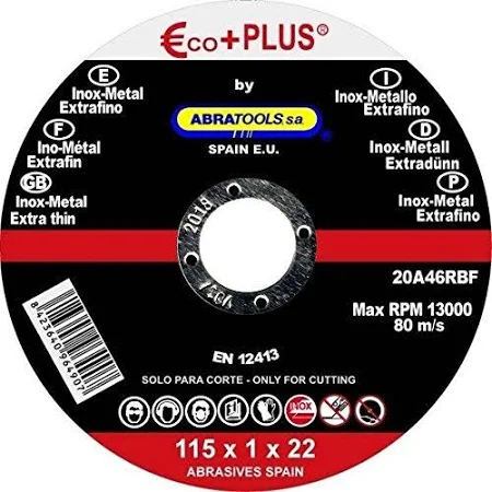 DISCO ABRASIVO 115X1X22 METAL EXTRAFINO | DISCO ABRASIVO 115X1X22 METAL EXTRAFINO